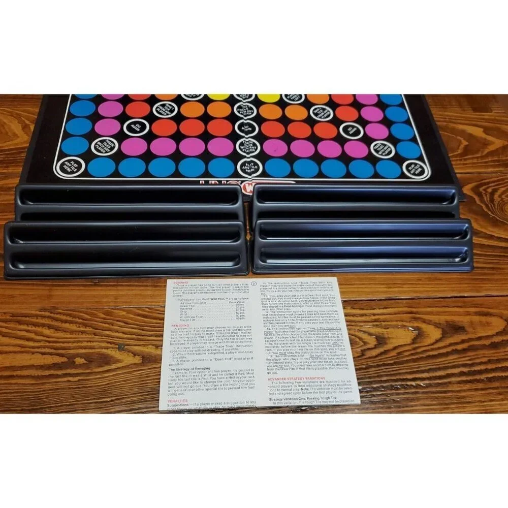 Vintage UNO Wild Tiles 1983 Strategy Board Game International Games